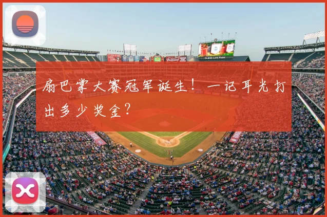 扇巴掌大赛冠军诞生！一记耳光打出多少奖金？
